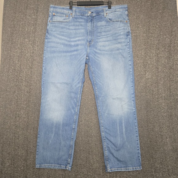 Levi's Other - Levis 559 Jeans Mens 44x32 (Meas 42x29) Blue Straight Leg Relaxed Fit Light Wash
